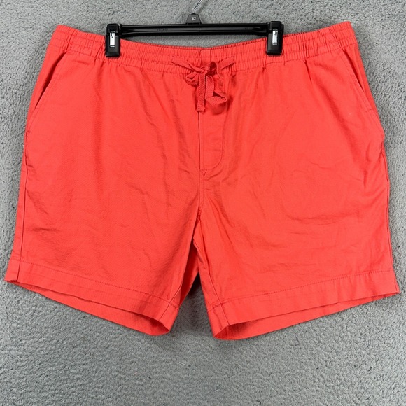 Nautica Other - Nautica Mens Pull On Shorts XL Orange Drawstring Pocket Stretch Waistband Casual